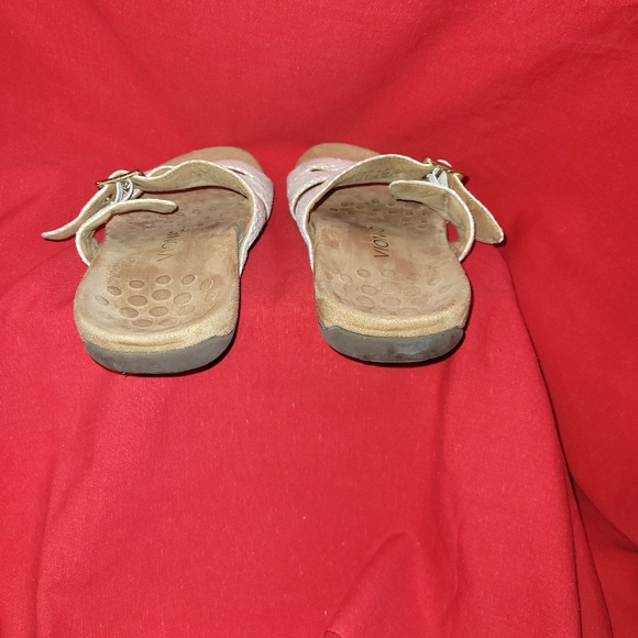 Vionic Skylar Snakeskin Print Adjustable Slide Sandal - Picture 6 of 6